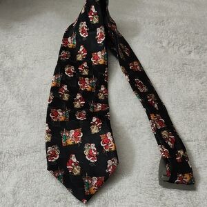 Holiday Santa Claus Black Tie